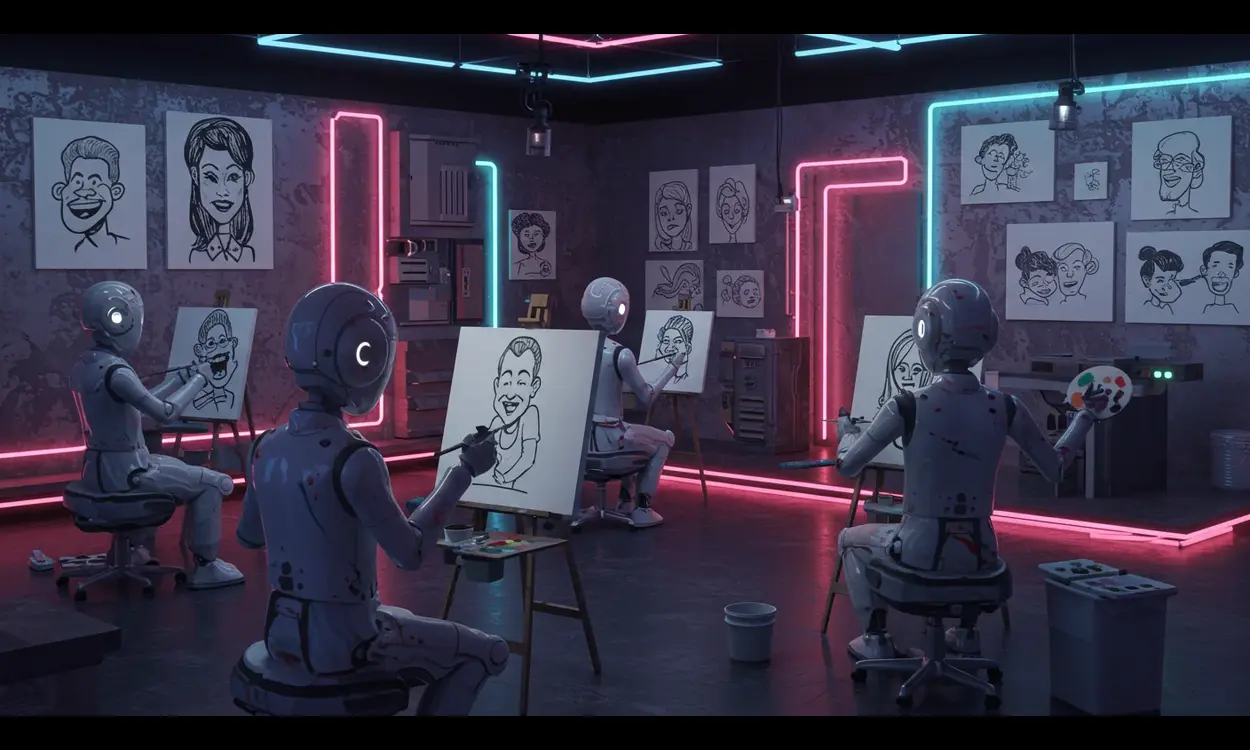 Caricatronchi: When the art of robotic animation meets creativity