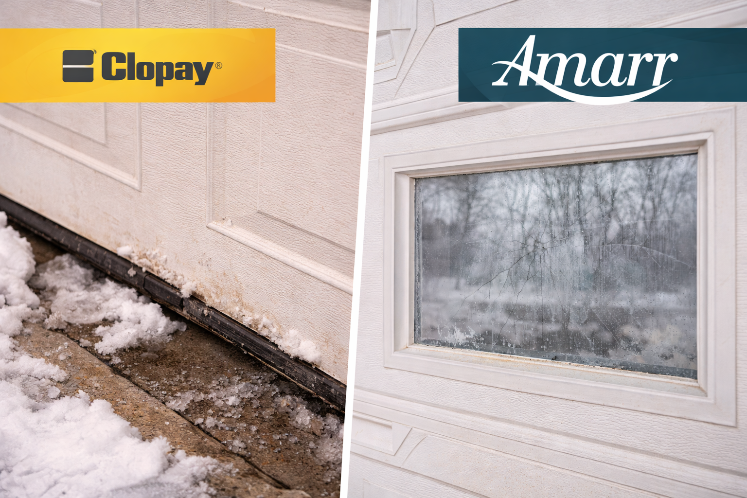 How Weather Damage Affects Clopay Seals and Amarr Garage Door Glass